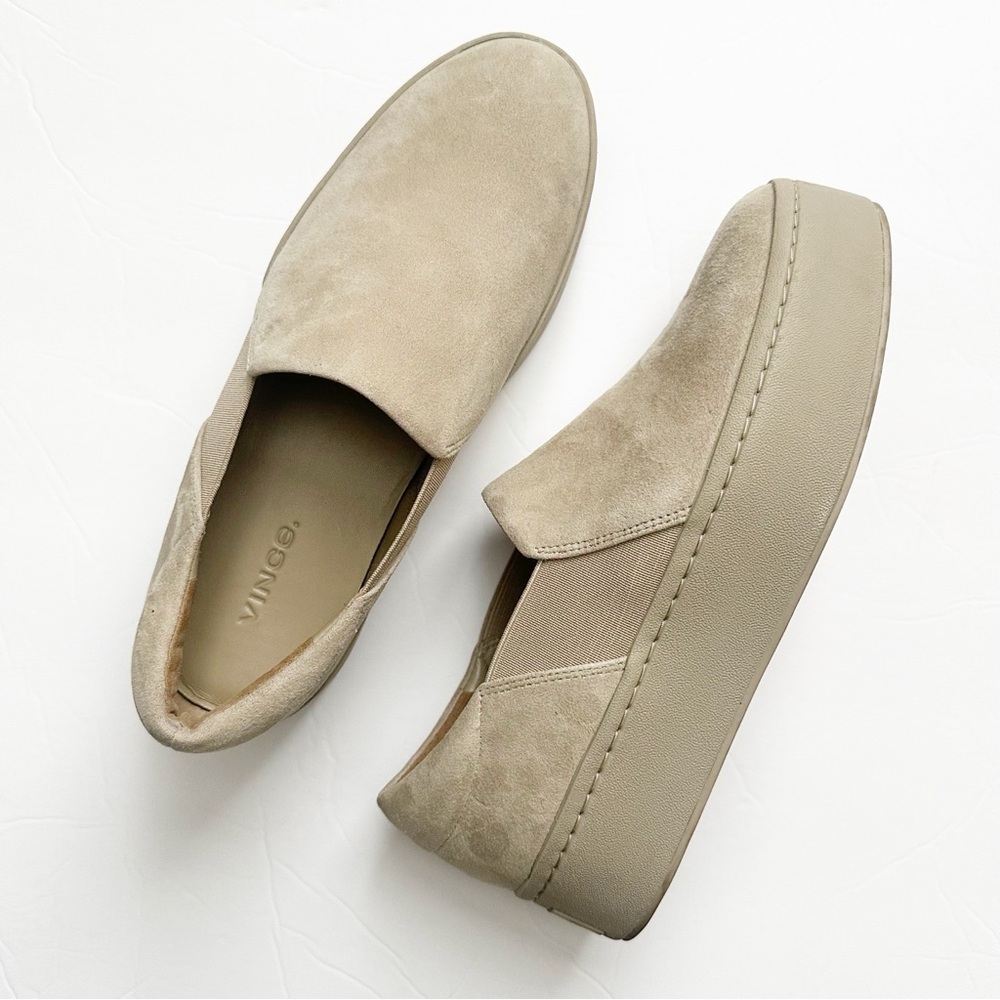 VINCE Warren Platform Slip On Sneakers Size 6